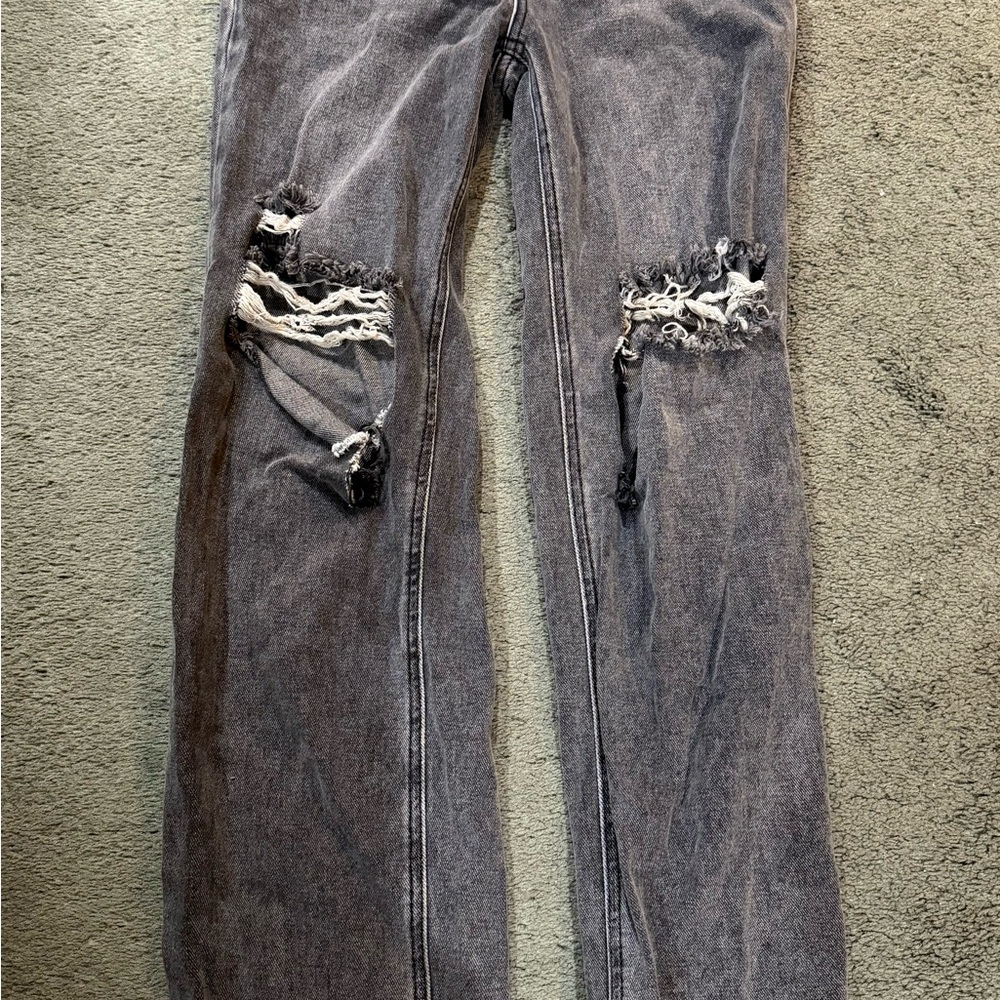 PacSun Women's Distressed Black Jeans